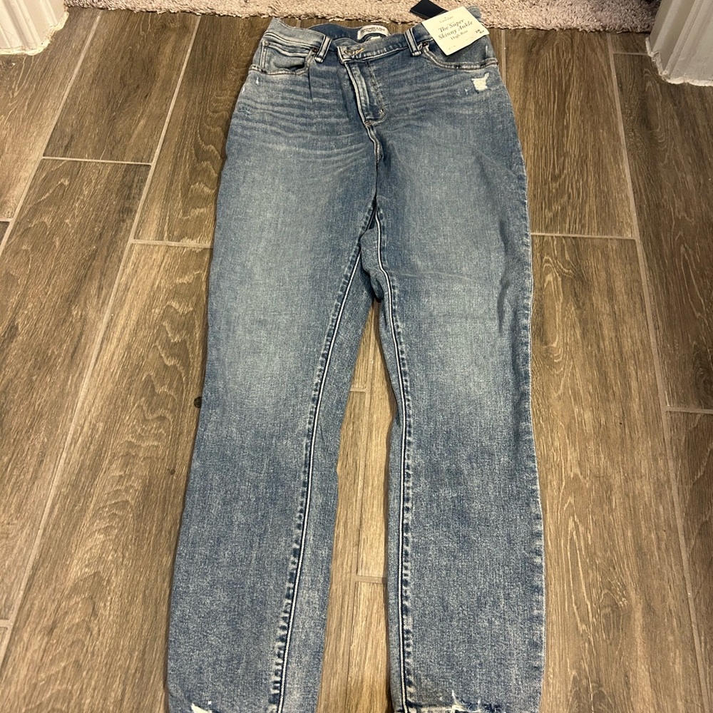 Abercrombie Curve Love Super Skinny Ankle Jeans